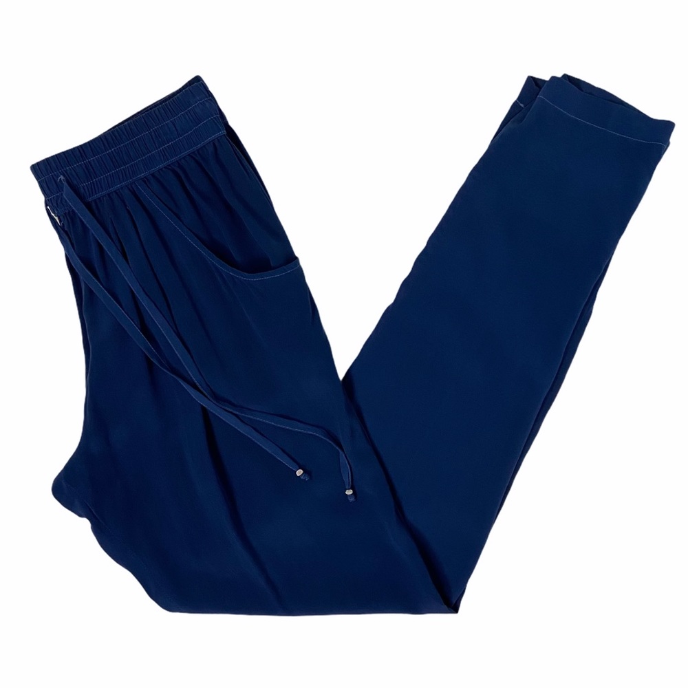 Gypsy 05 Global Village Navy Blue Silk Pants Small